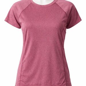 Everlast Women’s XL Athletic Tee Heathered Rose Pink Stretch Workout Top